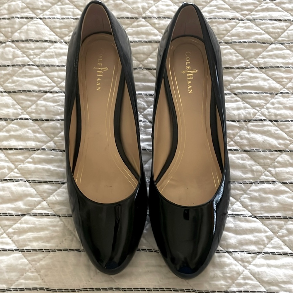 Cole Haan Nike Air Black Patent Heels- size 8B